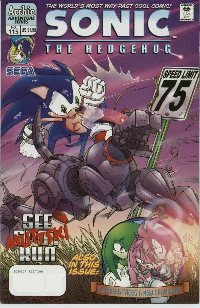 Sonic - Archie Adventure Series December 2002 Comic cover page